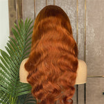 Burnt Orange Body Wave Frontal Wig