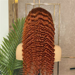 Burnt Orange Princess Wave Frontal Wig